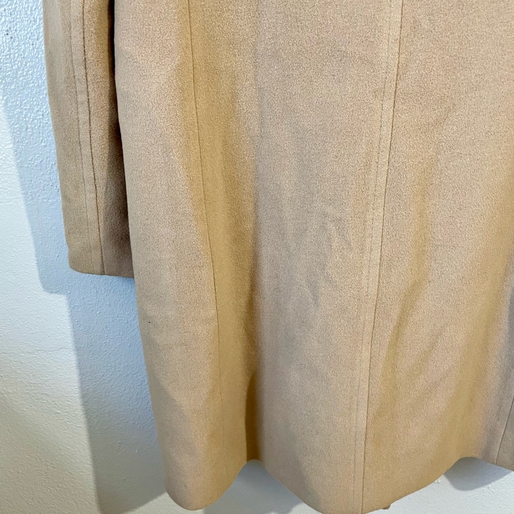VTG Lauren Ralph Lauren Wool Cashmere Toggle Duffle Coat Womens Sz 12 Hooded Lng - Picture 11 of 16